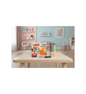LETS CHUUBY 6 RENK PASTEL 10MM 3İN1 BOYA KALEMİ
