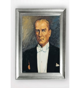 Gümüş Çerçeveli Atatürk Tablo a78