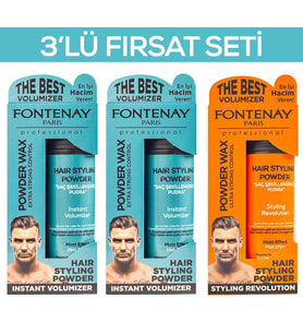 Fontenay Saç Şekillendirici Pudra Toz Wax Mat Effect X2 Ve Ultra Strong 20gr 3'LÜ WAX SET