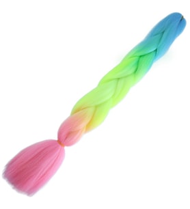 Afrika Örgülük Ombreli Sen 100 Gr. / Açık Mavi / Neon Sarı / Pembe