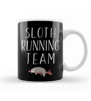 Sloth Running Team Lazy Sleepy Sloth Sleeping Kupa Bardak Porselen