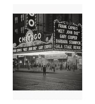Chicago Tiyatrosu Geceleri, 1941. Vintage Fotoğraf Tablo Ahşap Poster Dekoratif