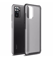 Microsonic Xiaomi Redmi Note 10S Kılıf Frosted Frame Siyah