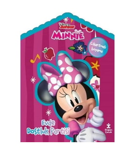 Disney Minnie Evde Çıkartmalı Boyama Kitabı