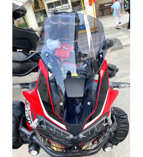 MOTOCAM Honda Africa Twin CRF 1000 Ön Cam 2016-2020 Model 45cm Füme Renkli 4mm SPORTİF