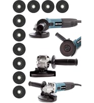 Steiner Alman 3000 W Profesyonel Sjs Metal Şanzuman Avuç Içi Taşlama Makinası 125 Mm + 10 Adet Taş
