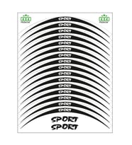 SPORT BEYAZ SİYAH REFLEKTÖRLÜ JANT ŞERİDİ