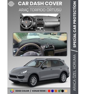PORSCHE CAYENNE (2002-2010) Torpido Örtüsü Ön Göğüs Koruma Torpido Koruma Tam Uyum Kaymaz