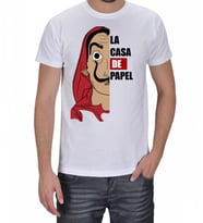La casa de Papel Erkek Tişört (Beyaz)