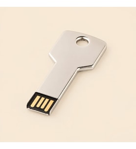 Kişiye Özel 32 GB Metal Anahtar USB Bellek Su Geçirmez, Metal Kutulu