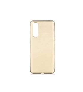 Oppo Reno 3 Pro 5G Uyumlu Kılıf Zore Premier Silikon Kapak (Gold)