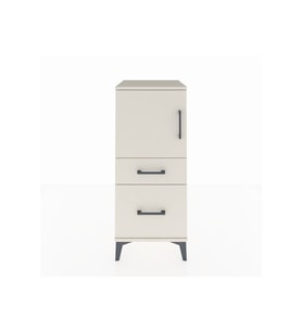 Hyperion Komodin 2 Raflı 2 Çekmeceli Tek Kapaklı 44x44x106 Aytaşı-Aytaşı
