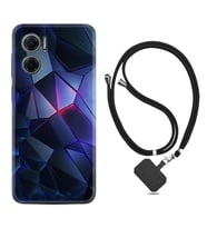 Xiaomi Redmi Note 11E Kılıf Resimli Boyun Askılı İpli Desenli Silikon Series Üçgenler 2 1872