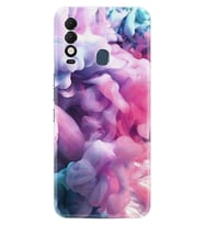 Tecno Spark 8T Kılıf Resimli Desenli Baskılı Silikon Pink Cloud 1305