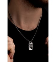Erkek Kolye - 925 Ayar Gümüş Mekanizma Çarklı Kolye - Makine Mühendislerine Hediye
