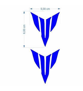 YAMAHA Yamaha Mt Logo 5 X 5 Cm Mavi Sticker 2 Li