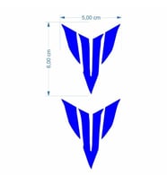 YAMAHA Yamaha Mt Logo 5 X 5 Cm Mavi Sticker 2 Li