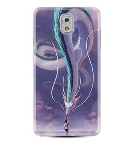 Samsung Note 3 4 5 8 9 20 Ultra 10 Lite Kılıf Desenli Silikon Kız ve Ejderha 1742