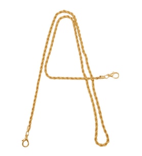 Angel Çanta Aksesuar 120 cm Burgulu Light Gold Renk Kancalı Çanta Zinciri