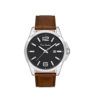 800411F11 Pierre Cardin Deri Kordon Erkek Kol Saati 30 Mt Su Gecirmez (Gri)