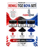 3'lü Set Premium Parafin Soya Wax Toz Mum Boyası Hobi Seti - 5 cc (Kırmızı, Siyah, Mavi) BKFAB3KSM5G