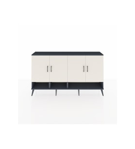 Arges Konsol 6 Raflı 4 Kapaklı 176x30x99 Antrasit-Aytaşı/Antrasit
