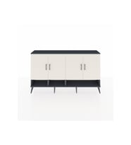 Arges Konsol 6 Raflı 4 Kapaklı 176x30x99 Antrasit-Aytaşı/Antrasit