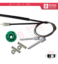 Audi A6 C4 4A 1994-1998 100 C4 4A 4/5 Kapı 4A0837461 İçin Elektrikli Ön Sol Cam Kriko Tamir Seti