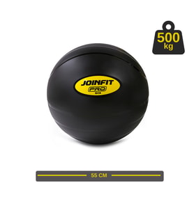 Pro Anti-Burst Yoga ve Pilates Topu 55 cm - Ev ve Salon Fitness Egzersiz Topu (Siyah)