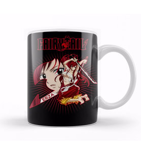 Fairy Tail Erza Scarlet Guild Symbol Swords Anime Manga Kupa Bardak Porselen