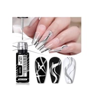 Metalıc Naıl Art Çizim Boyası 5 ml Sılver