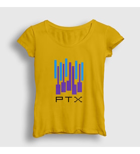 Presmono Kadın Sarı Ptx Pentatonix T-Shirt 75313tt (Sarı)