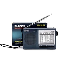 Tecsun R-9012 Taşınabilir Analog Radyo Kısa Dalga FM Stereo Alıcı FM/MW/SW 12 Bantlı Dünya Radyosu