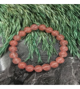 8 MM GÜL KUVARS DOĞALTAŞ BİLEKLİK