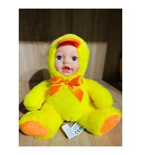 Peluş Bebek Yüzlü Civciv 20 cm (Karışık)