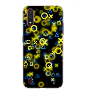 Samsung Galaxy A01 Uyumlu Kapak Semboller Tasarımlı Şeffaf Silikon Kılıf