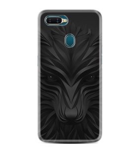 Oppo A5S A15 A16 A54 A55 A73 A74 Kılıf Desemli Silikon Black Fox 1325