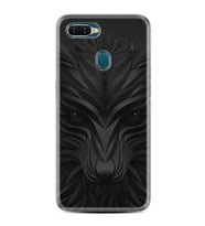 Oppo A5S A15 A16 A54 A55 A73 A74 Kılıf Desemli Silikon Black Fox 1325