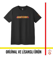 Galatasaray Lisanslı Yazılı Detaylı Siyah T-Shirt E261042