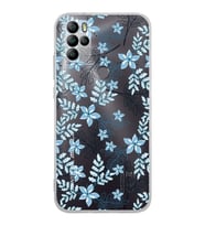 PrintiFy General Mobile GM 21 Pro New Edition Uyumlu Kamera Korumalı Floral Mavi Kılıf