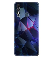 Tecno Spark 8T Kılıf Resimli Desenli Silikon Platinium Series Üçgenler 2 1872
