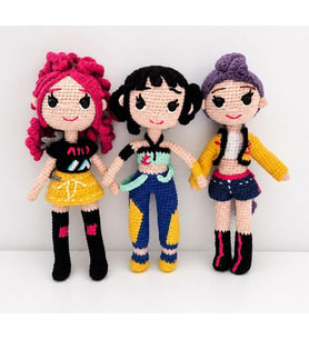 Gölge Avcıları Takımı Amigurumi Organik Oyuncak