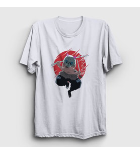 Presmono Unisex Beyaz Inosuke Hashibira Anime Demon Slayer Kimetsu No Yaiba T-Shirt 308391tt