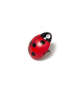 Vt/Ladybug LED Gece Lambası 220V EU Takmalı, Şık ve Enerji Tasarruflu (Krem)