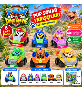 The Dino Movie Pup Squad Yarışçıları (adet fiyatıdır)