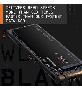WD 500GB Black NVMe M.2 SSD-outlet