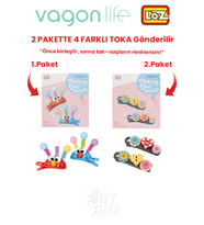 4'lü Saç Toka Seti Önce Birleştir,Sonra Tak (2 Paket 4 Adet Gönderilir) Yapı Toka Seti FF (Lacivert-Kırmızı)