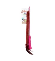 Peluşlu Tüylü Kedi Olta Oyuncağı Pembe