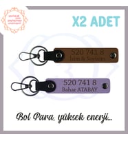 Açık Kahve-Mor , Kişiselleştirilebilir Ve Enerji Dolu Özel Hediye 520 741 8 Yazılı 2'li Anahtarlık