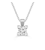 0.70 Karat Tektaş Pırlanta Kolye (Beyaz)